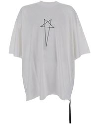 Rick Owens - Tommy Star Printed Oversized T-shirt - Lyst