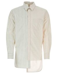 Lanvin - Embroidered Cotton Blend Shirt - Lyst