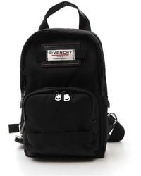 Givenchy Mini Downtown Logo Patch Backpack - Black