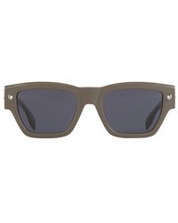 Alexander McQueen - Rectangular Frame Sunglasses - Lyst