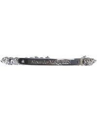 Alexander McQueen Skull Bracelet - Gray