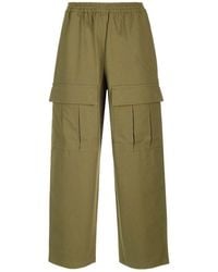 Acne Studios - Logo Embroidered Straight Leg Trousers - Lyst