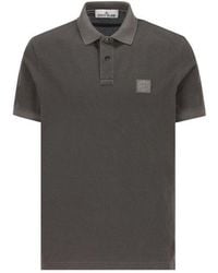 Stone Island - Piquã Cotton Polo Shirt - Lyst