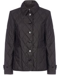 Burberry Diamond Quilted Jacket - Black