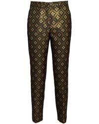 Etro - Embroidered-motif Cropped Trousers - Lyst