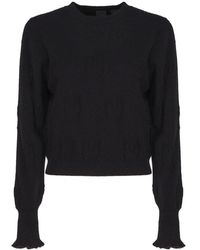 Pinko - Sweater With Logo Details - Lyst