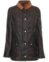 Barbour - Logo Embroidered Long Sleeved Jacket - Lyst