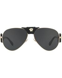 Versace - Baroque Pilot-frame Sunglasses - Lyst