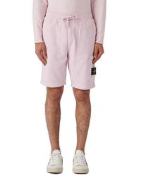 Stone Island - Logo Path Drawstring Bermuda Shorts - Lyst