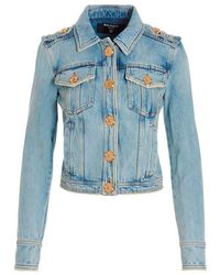 Balmain Jean and denim jackets for Women - Up to 40% off | Lyst