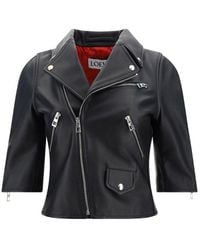 Loewe - Leather Jacket - Lyst