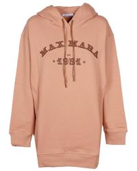 Max Mara - Adito Cotton Sweatshirt With Hood And Logo - Lyst