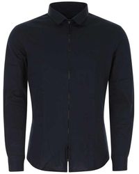 Giorgio Armani - Long Sleeved Zipped Shirt - Lyst