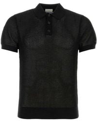 Dries Van Noten - Short-sleeved Open Knitted Polo Shirt - Lyst