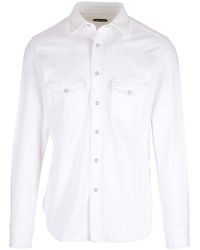 Tom Ford - White Denim Shirt - Lyst
