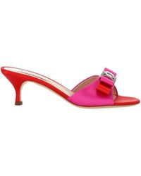 Casadei - Bow Embellished Sandals - Lyst