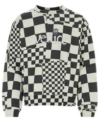 ERL - Venice Checkered Crewneck Sweatshirt - Lyst