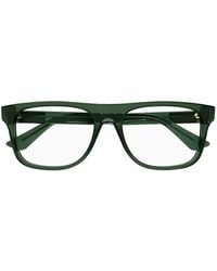 Gucci - Rectangular Frame Glasses - Lyst