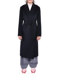 Max Mara - Max Mara The Cube Belted Long-Sleeved Coat - Lyst