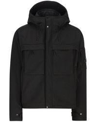 C.P. Company - Shell-r Lens-detailed Drawstring Hooded Jacket - Lyst