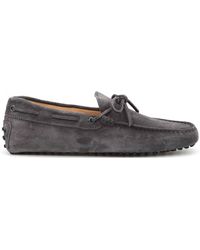 Tod's Gommino Suede Driving Shoe - Grey