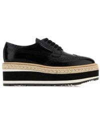 Prada - Round-Toe Lace-Up Shoes - Lyst