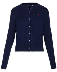 Polo Ralph Lauren - Pony Embroidered Knitted Cardigan - Lyst