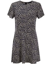 Polo Ralph Lauren - Viscose Dress With Micro Pattern - Lyst