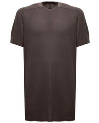 Rick Owens Short-sleeved Longline T-shirt - Natural