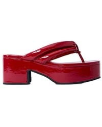 Dries Van Noten - High Shine Heeled Sandals - Lyst