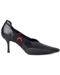 Marine Serre Crescent Moon-printed Slip-on Court Shoes - Black