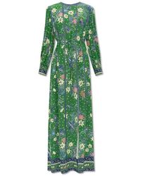 Diane von Furstenberg - Oretha All-over Patterned Long-sleeved Dress - Lyst