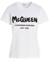 Alexander McQueen - Mcqueen Graffiti T-shirt - Lyst