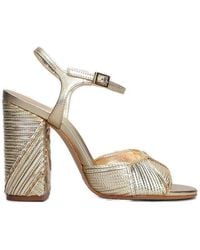 SCHUTZ SHOES - Lupita Platinum Sandals - Lyst