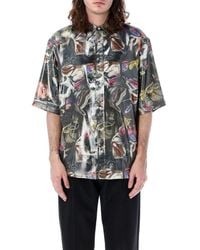 Acne Studios - Graphic Printed Short-Sleeved Shirt - Lyst