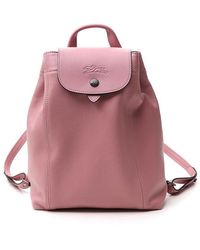 Longchamp Le Pliage Cuir Backpack - Pink