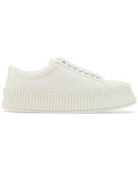 Jil Sander - Round Toe Low-top Sneakers - Lyst