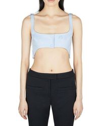 Courreges - Twill Suspenders Bra - Lyst