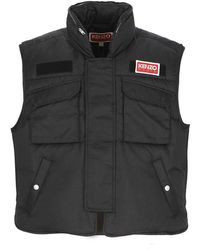 KENZO - Padded And Quilted Vest - Lyst