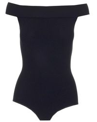 Alaïa - Off Shoulder Bodysuit Top - Lyst