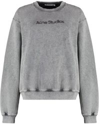 Acne Studios - Logo Printed Crewneck Sweatshirt - Lyst