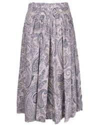 Etro - High-waist Paisley-printed Midi Skirt - Lyst