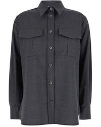 P.A.R.O.S.H. - Shirt With Classic Collar - Lyst