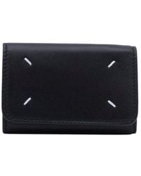 Maison Margiela - Black Leather Wallet - Lyst