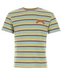 Bluemarble - Logo Printed Striped Crewneck T-shirt - Lyst