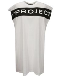Y. Project - Scrunched Logo Tank Dress - Lyst