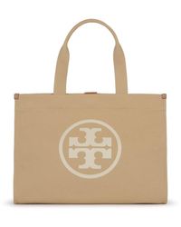 Tory Burch - Ella Double T Logo Detailed Tote Bag - Lyst