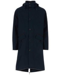 A.P.C. - Drawstring Hooded Parka - Lyst