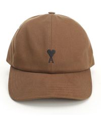 Ami Paris - Paris Logo Embroidered Curved Peak Cap - Lyst