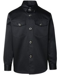 Versace - Medusa-button Long-sleeved Shirt Jacket - Lyst